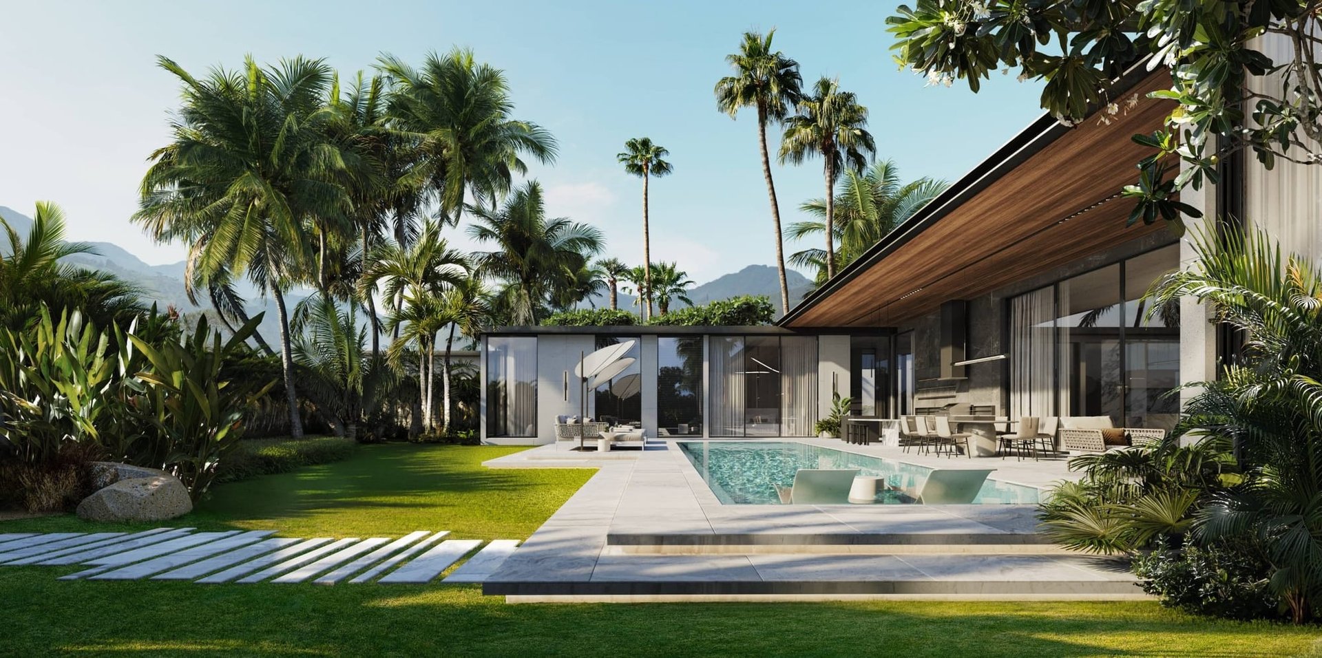 Sunti Villas — single-storey villa with a private pool and tropical garden in Bang Tao, Phuket