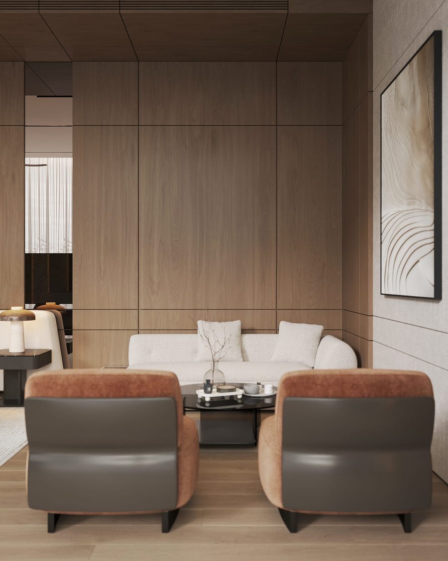 Sunti Villas — seating area in the master bedroom