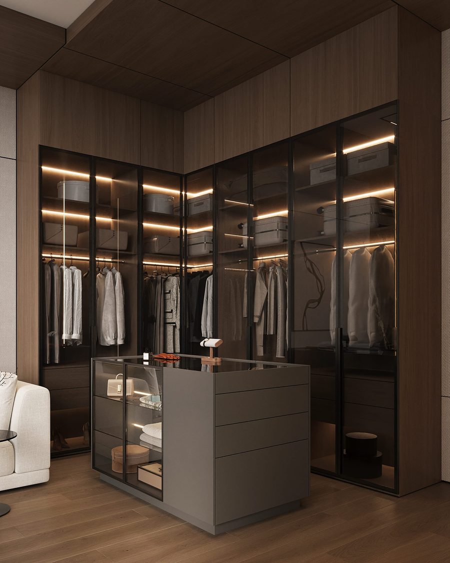 Sunti Villas — walk-in wardrobe
