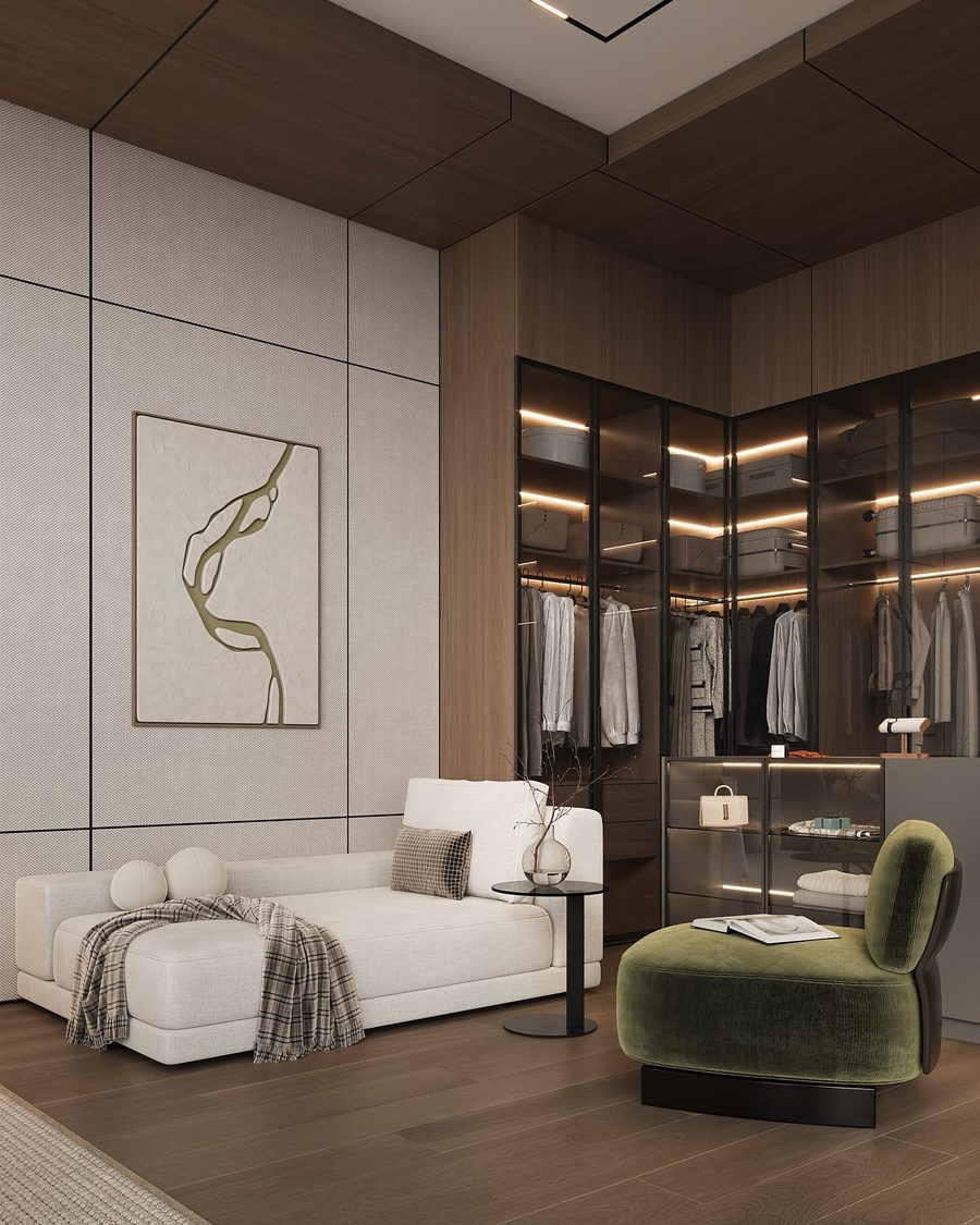 Sunti Villas — bedroom with a sofa